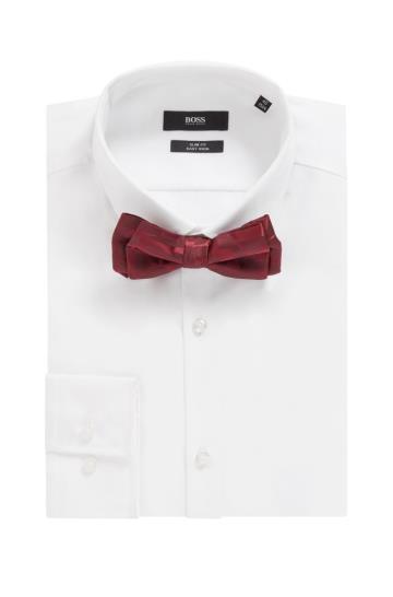 Krawaty BOSS Italian Made Bow Ciemny Czerwone Męskie (Pl07865)